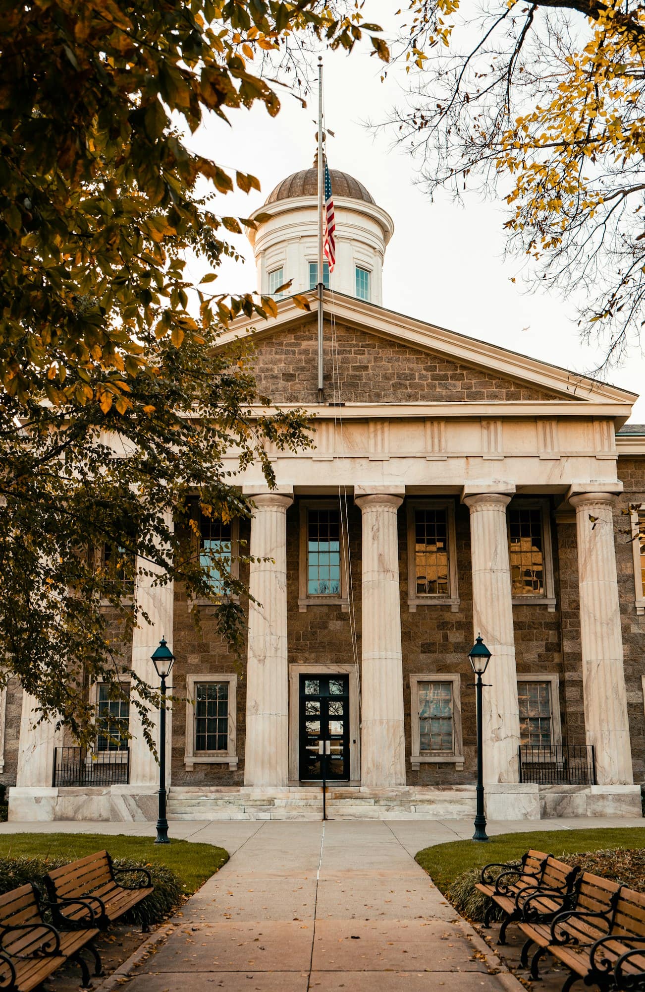 The domed Baltimore County Courts Building in Towson, Maryland